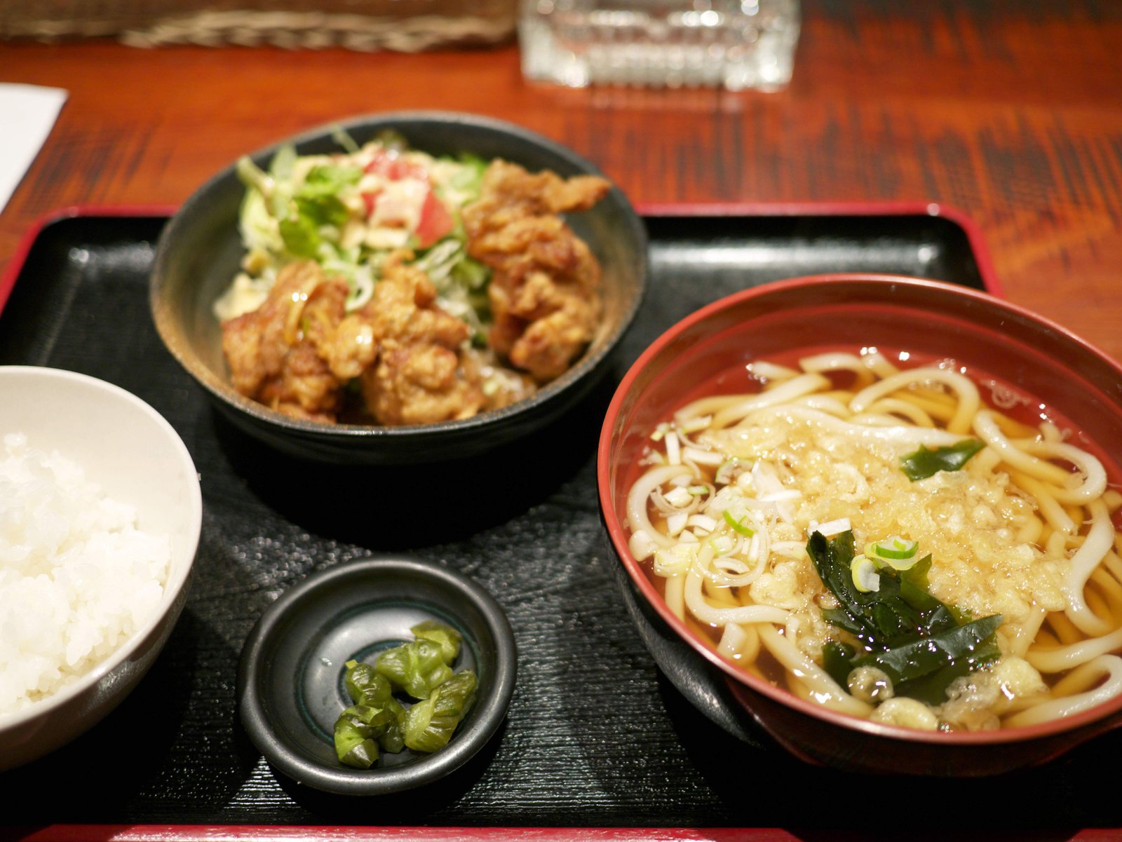 Japanese udon set meal