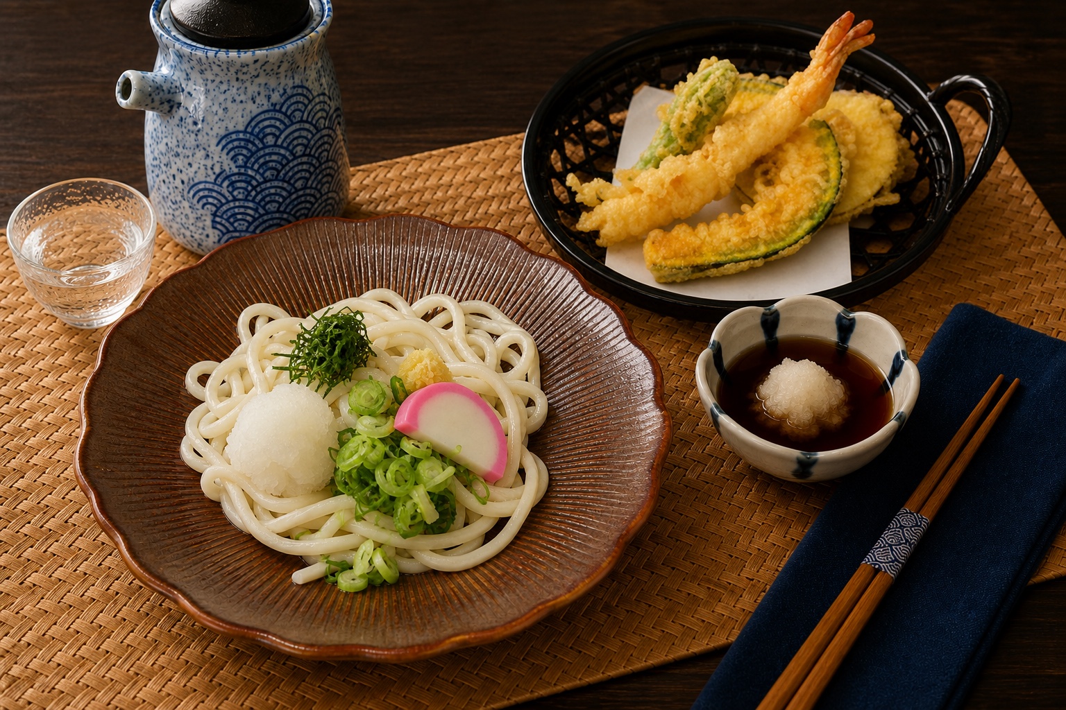 Chilled Tempura Udon